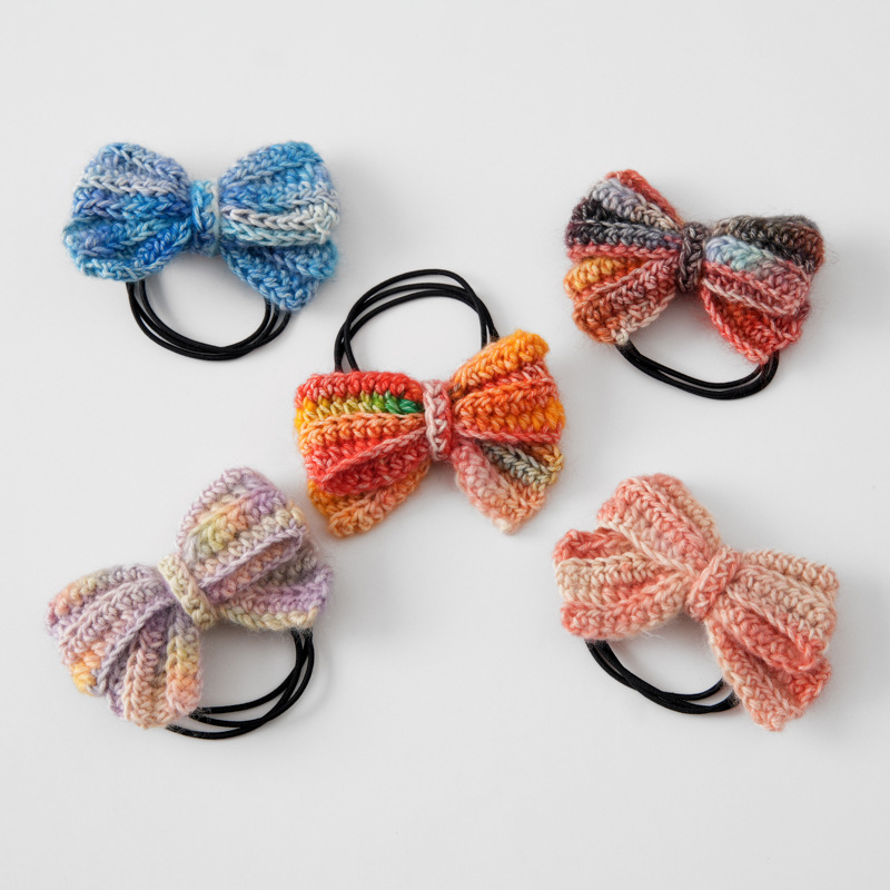 Crochet Bow Hair Ties